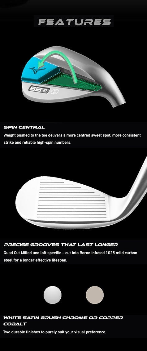 Mizuno S-23 Steel Wedge - White Satin