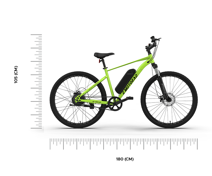 Metallic Green Neo Electric Bicycle Urban Series EMotorad | KIBI SPORTS EMotorad