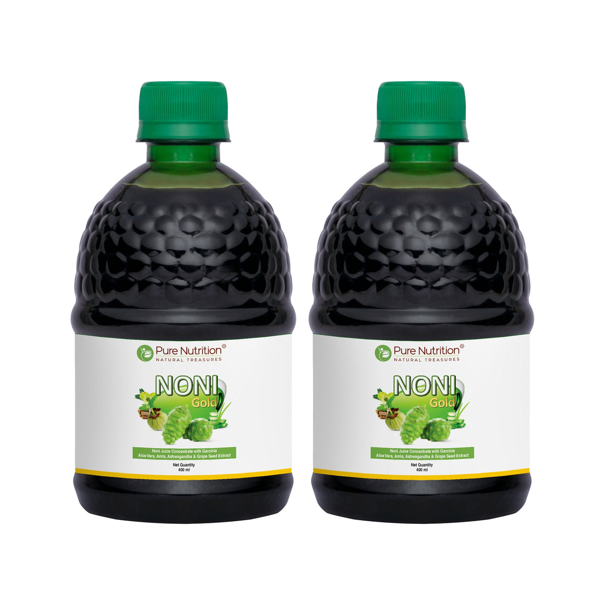 Noni Gold Juice Herbal Blend with Garcinia, Aloe Vera & Wellness Herbs | 400ml | 1000ML