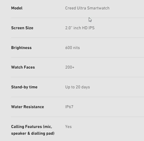 Nu Republic Creed Ultra Smart Watch
