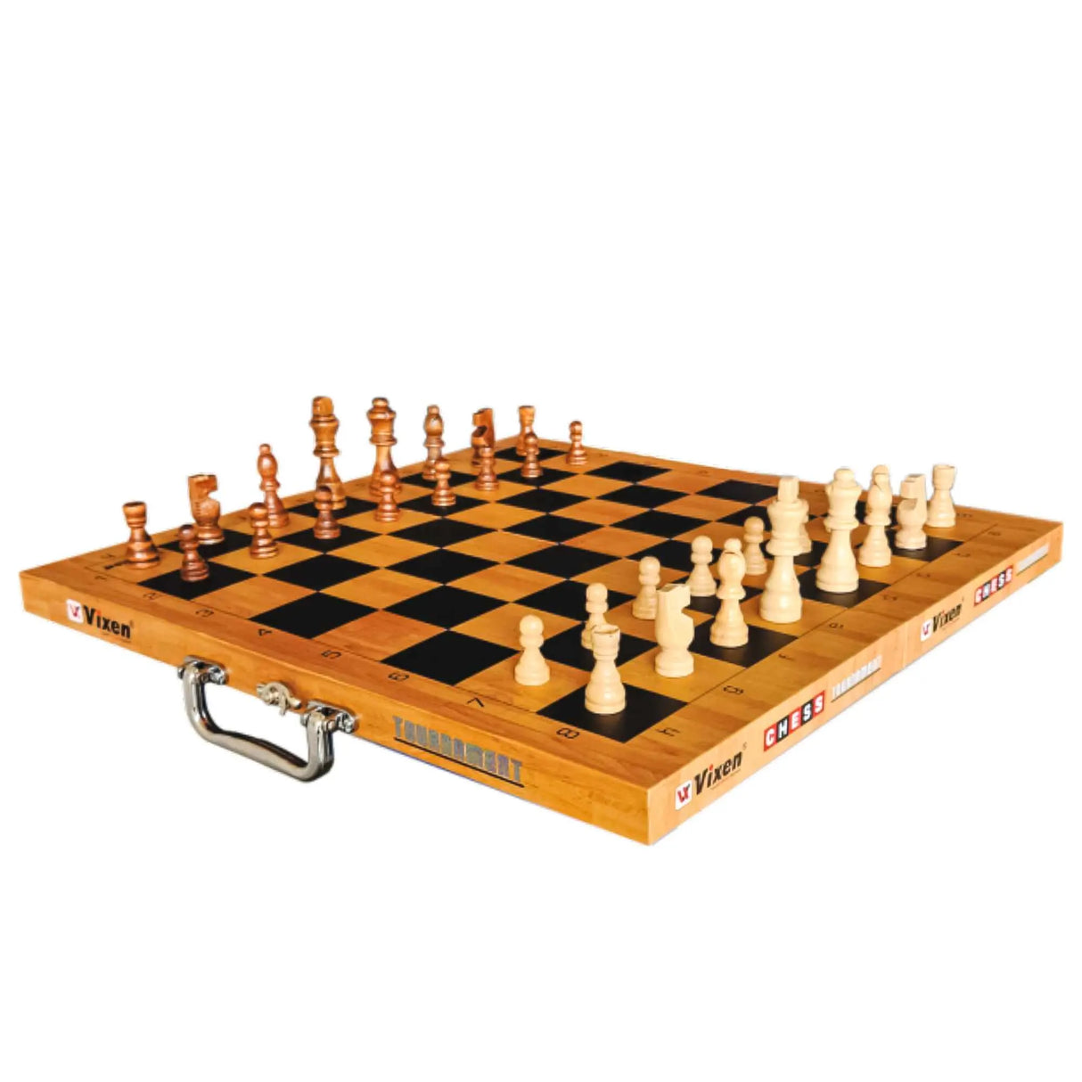 VIXEN CHESS BOARD FOLDABLE TMQ PREMIUM WOODEN COINS
