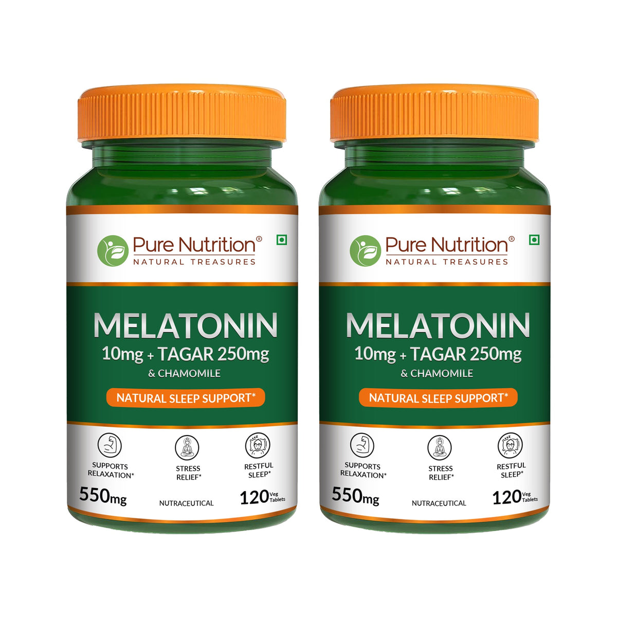 Melatonin 10mg Tablets Sleep Cycle Support & Relaxation | 120 Tablets