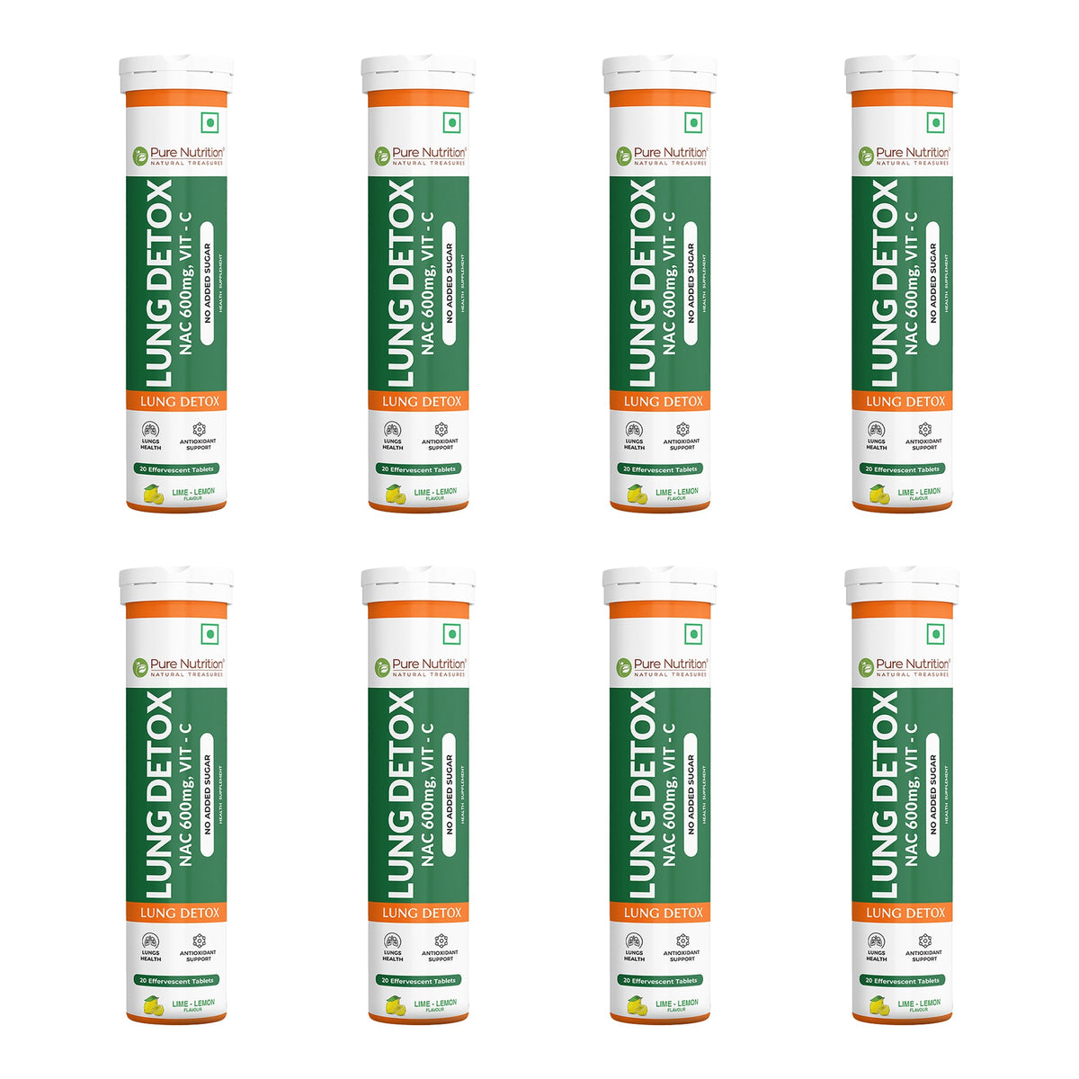 Lung Detox Effervescent Tablets - 20 | Supports Respiratory Health, Cleansing, and Overall Wellness