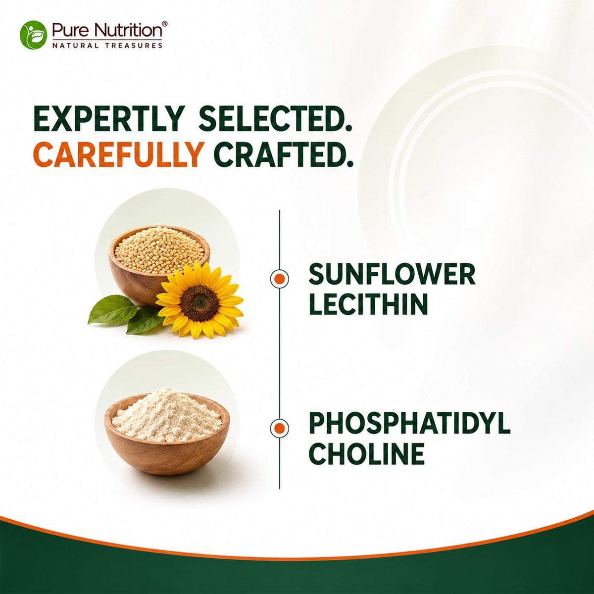 Sunflower Lecithin 1200mg | 60 Veg Capsules
