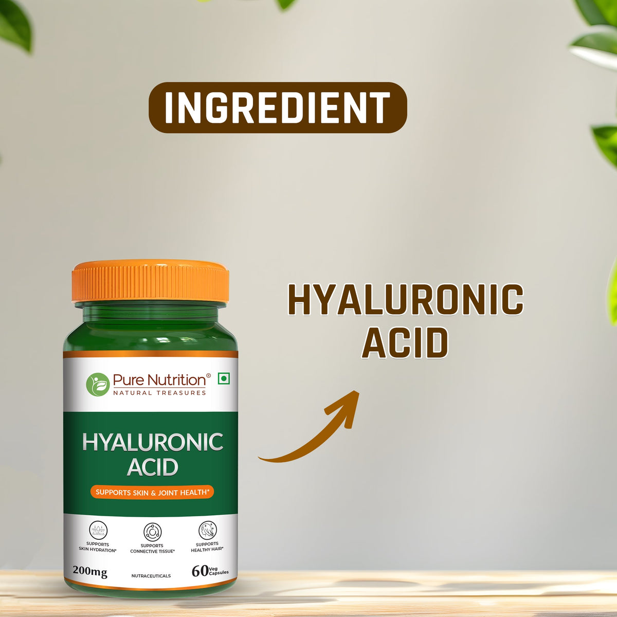 Hyaluronic Acid 200mg Capsules Skin Hydration & Joint Comfort