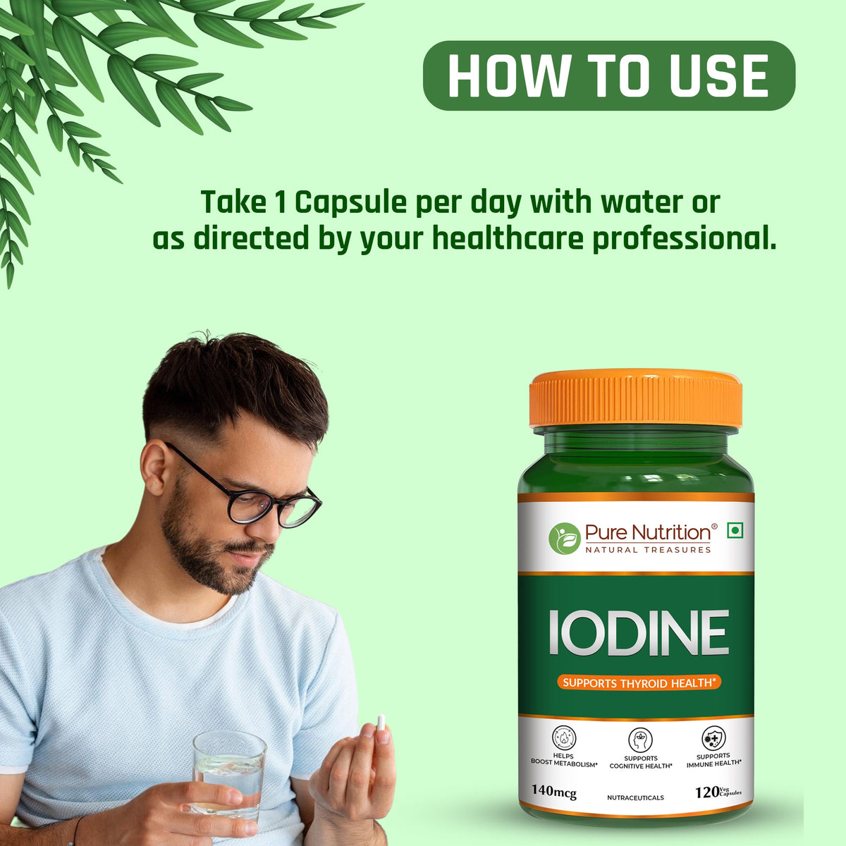 Plant-Based Iodine Supplement Thyroid Support & Metabolic Balance