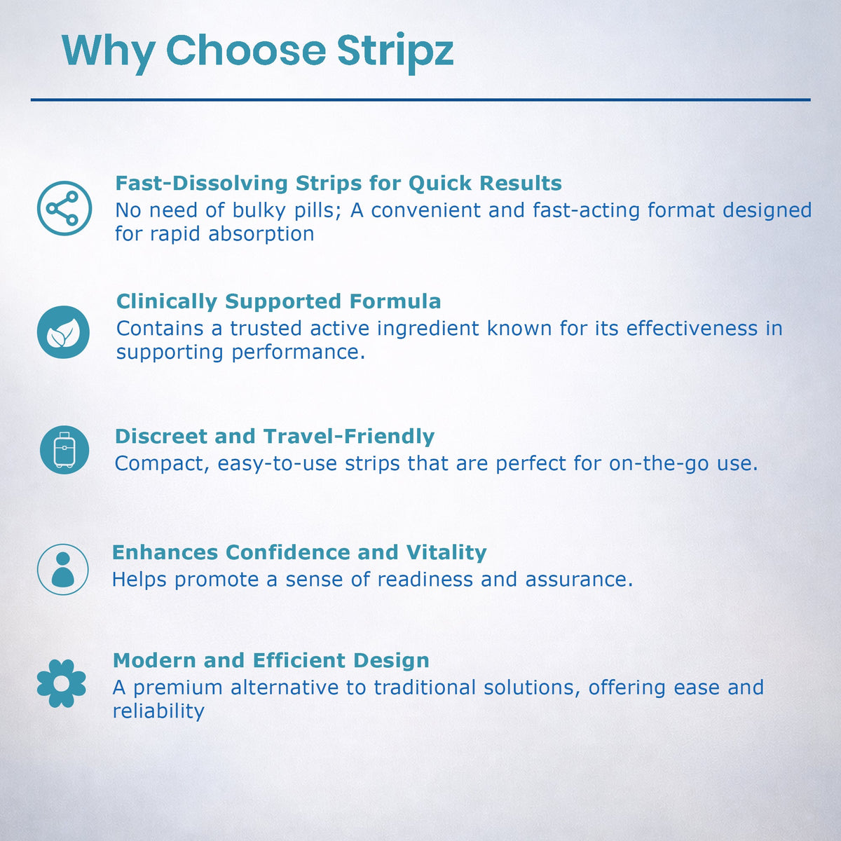 Stripz Perform Pro Oral Strips (Tadalafil IP 20 mg) | Peppermint Flavour