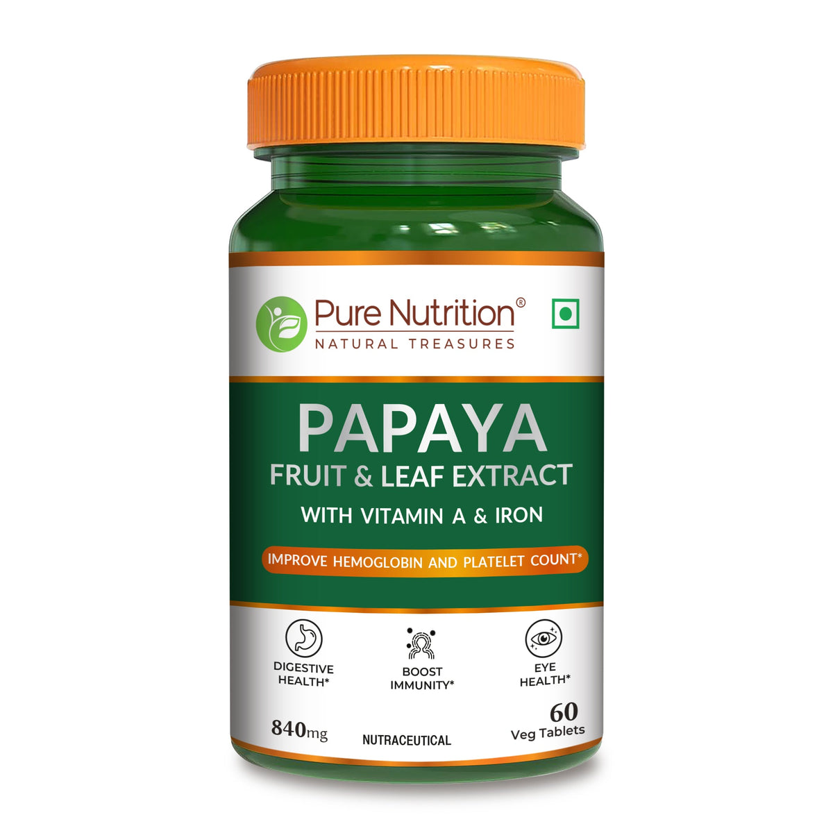 Papaya Leaf and Fruit Extract Tablets Boost Immunity & Platelet Count Naturally