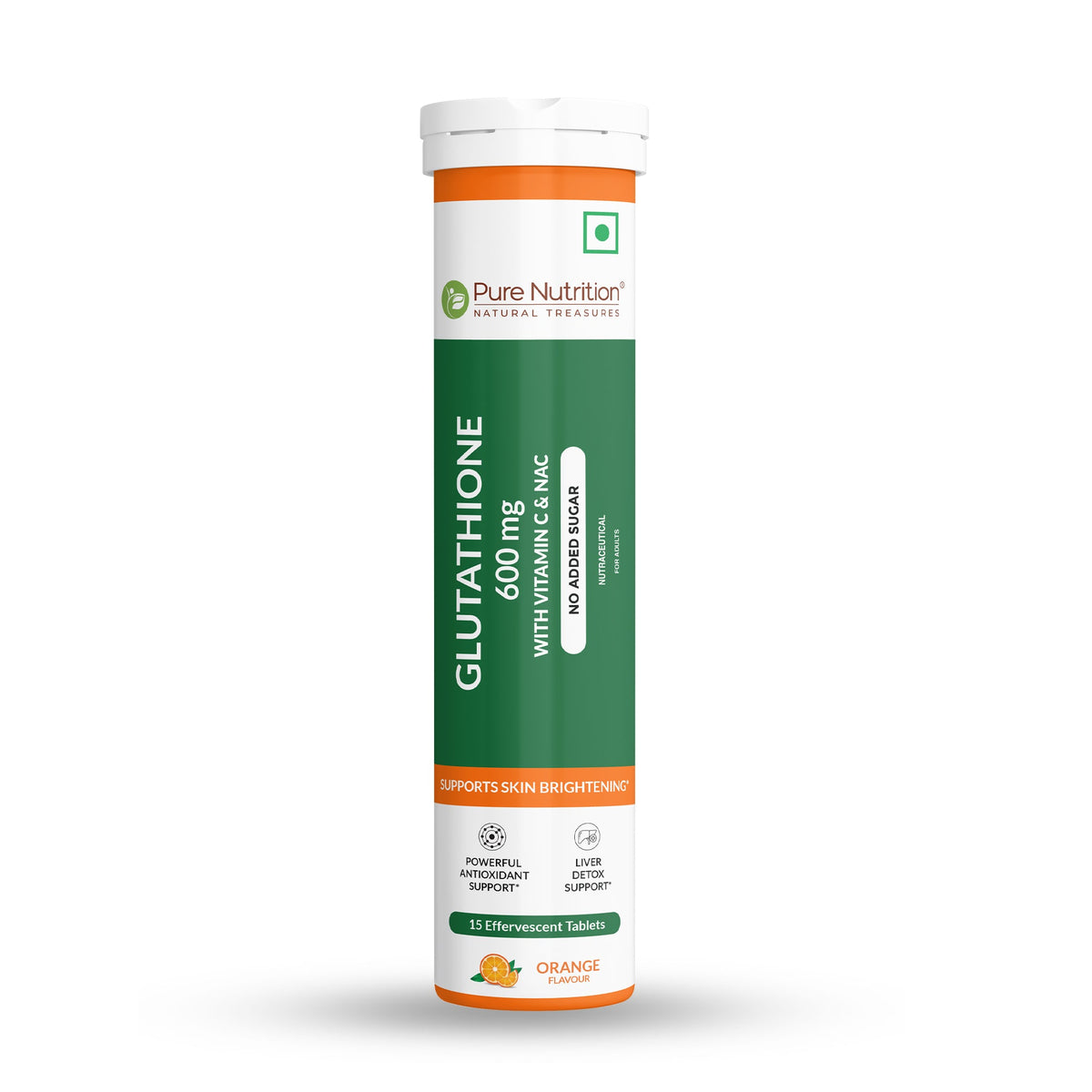 Glutathione 600mg with Vitamin C & Saffron 15 Effervescent Skin Glow Tablets