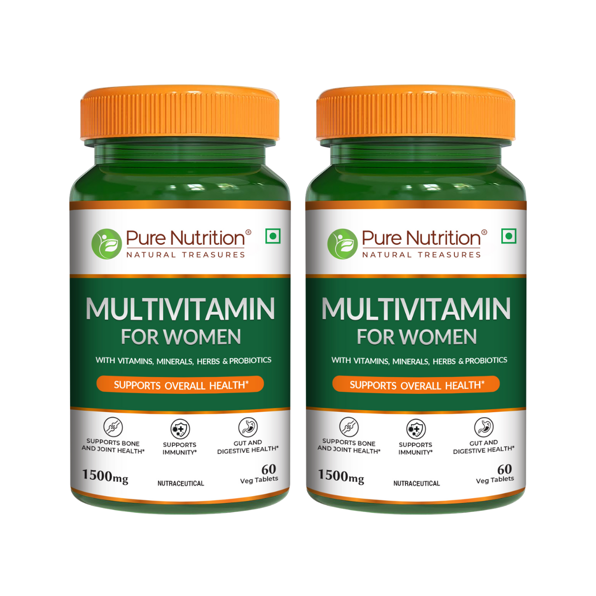 Multivitamin Tablets for Women | 37+ Nutrients for Overall Health | 60 veg Tablets