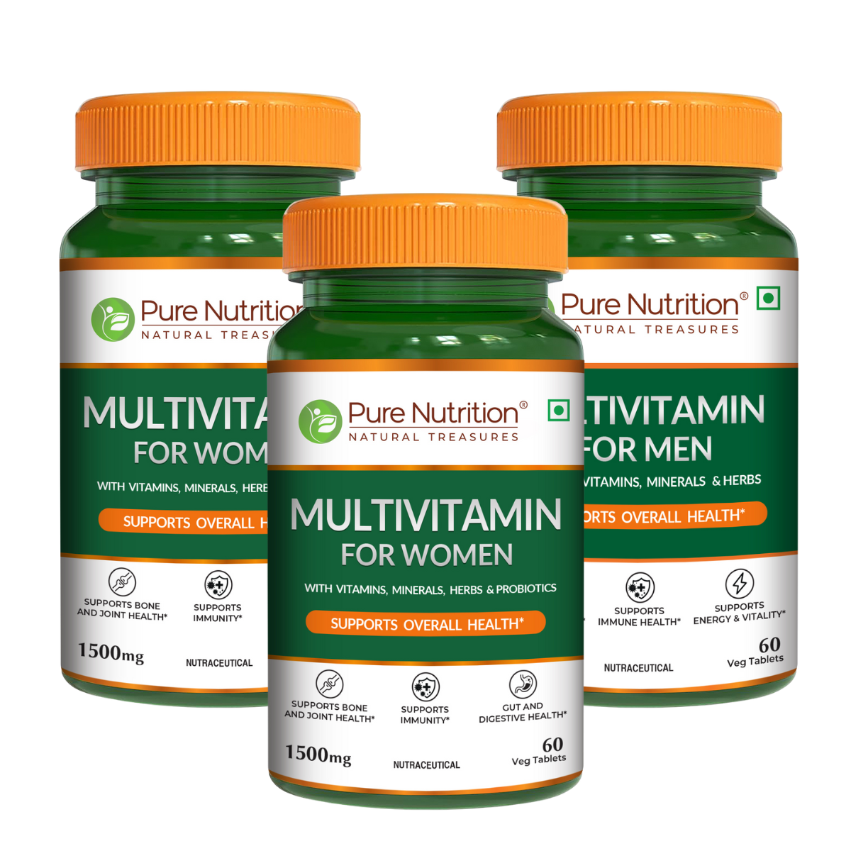 Multivitamin Tablets for Women | 37+ Nutrients for Overall Health | 60 veg Tablets