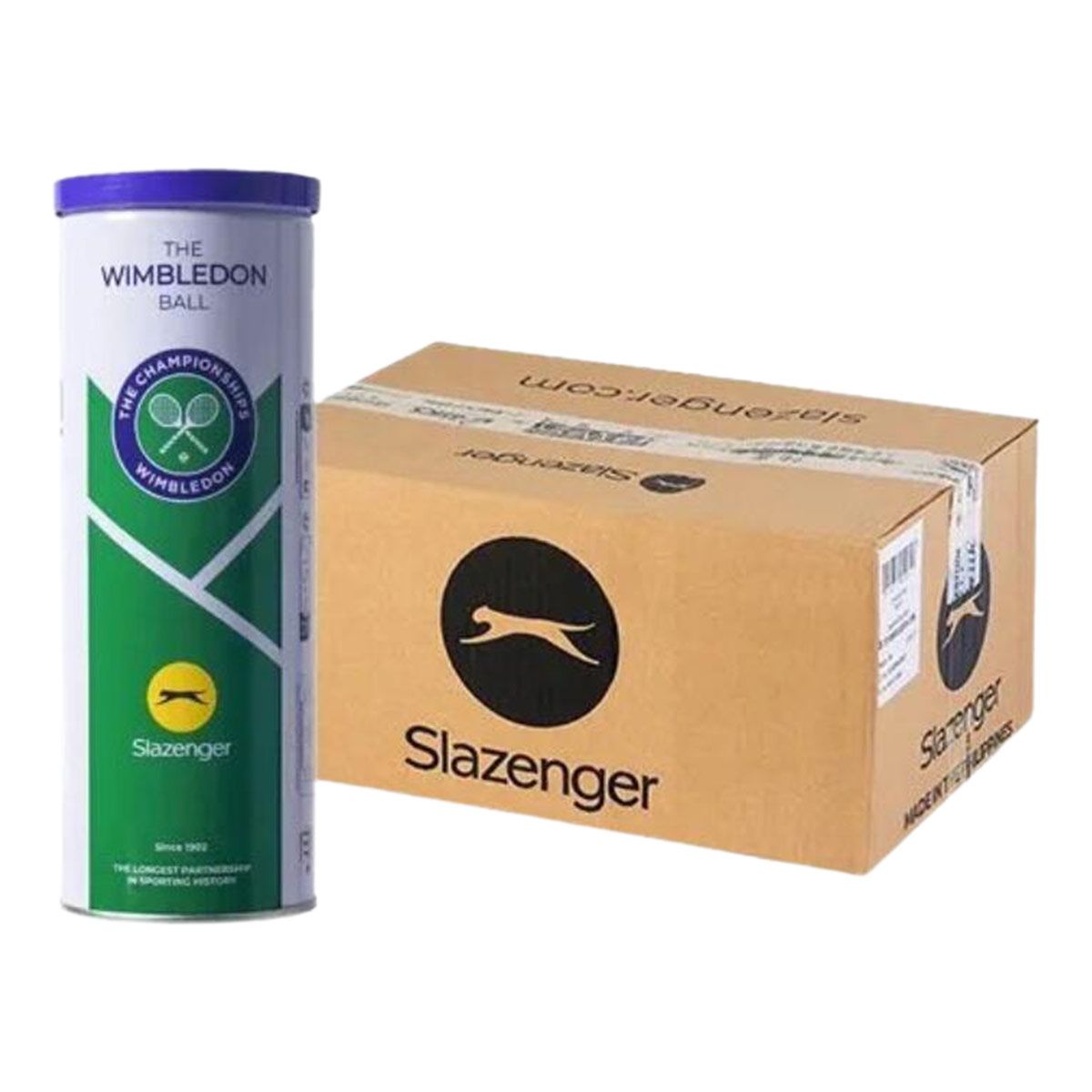 SLAZENGER Wimbledon Tennis Ball Carton 2026 (72 Balls)