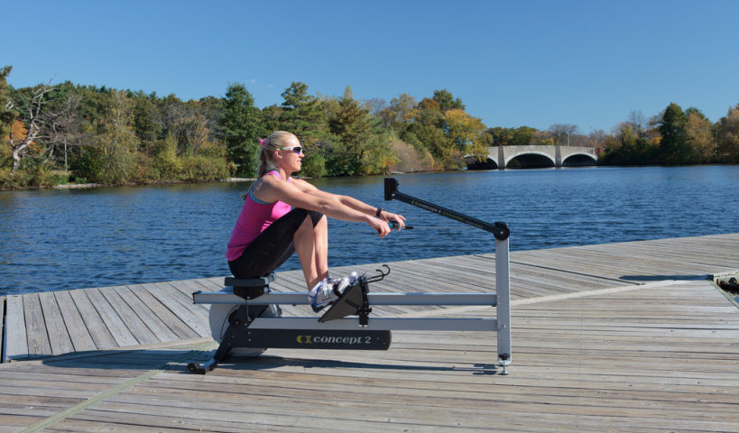 Athlete Training on Concept2 RowErg Dynamic