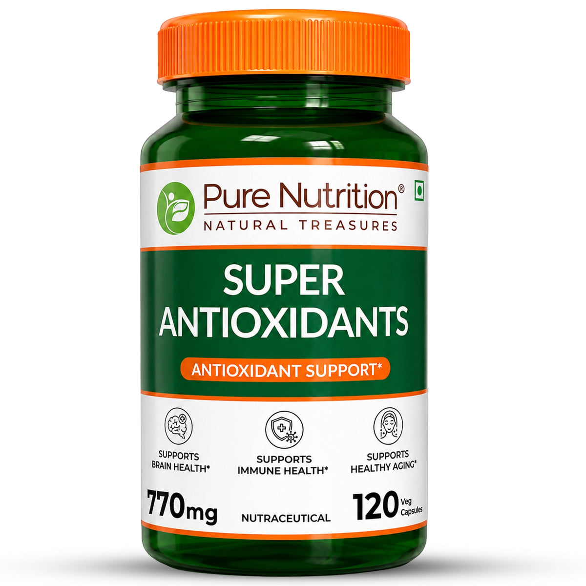 Super Antioxidants 770mg | 120 Veg Capsules - Nutrition by Pure Nutrition
