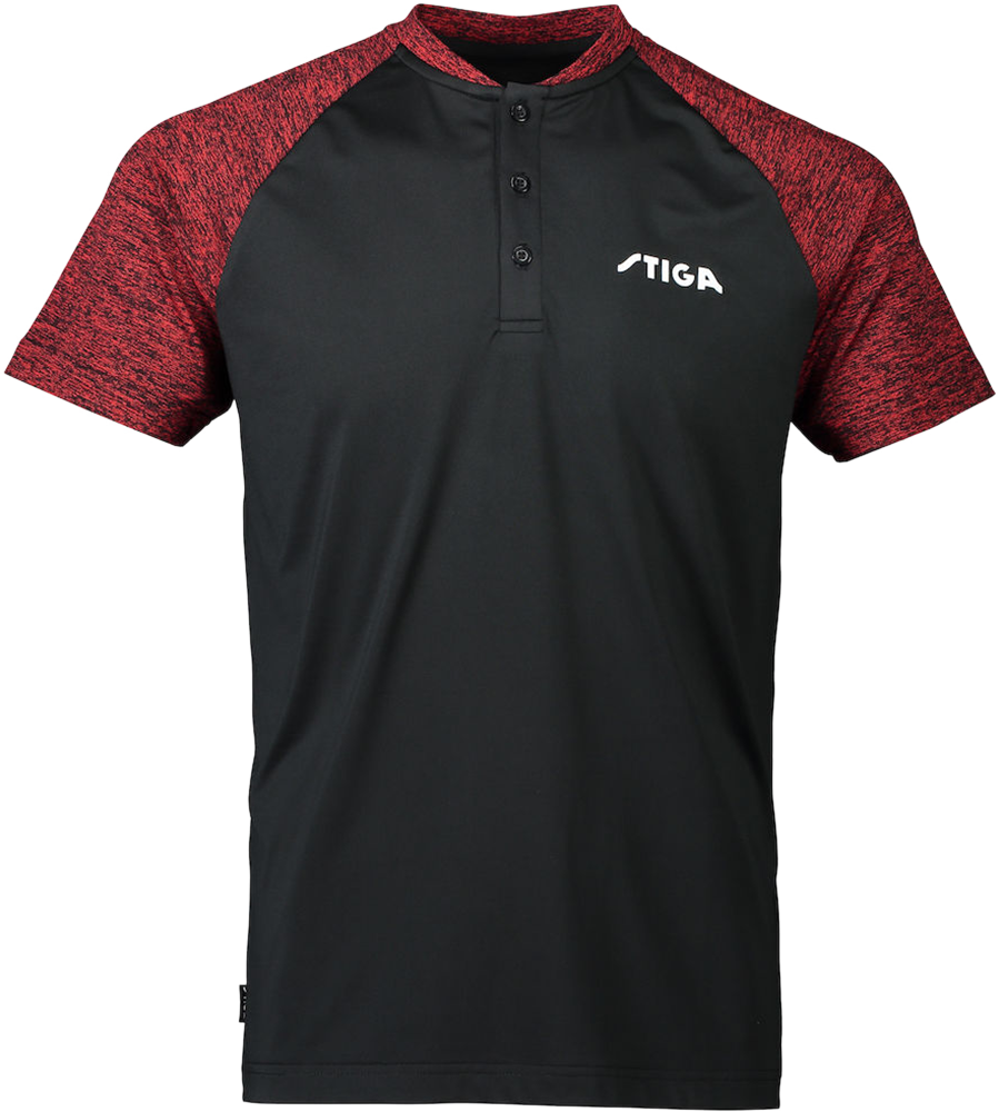 Cosco STIGA T Shirt TEAM Black/Red | KIBI Sports Cosco