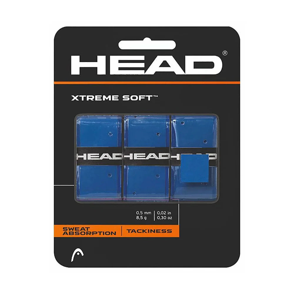 Head Extreme Soft Overgrip Tennis Grip ( Blue, 3pcs )