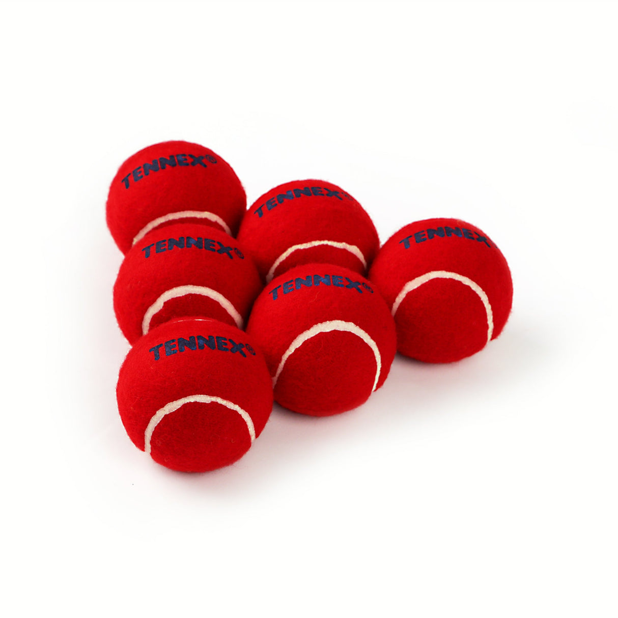 Cricket Tennis Ball Soft/Light Weight (Pack of 6) - Underarm Bowling