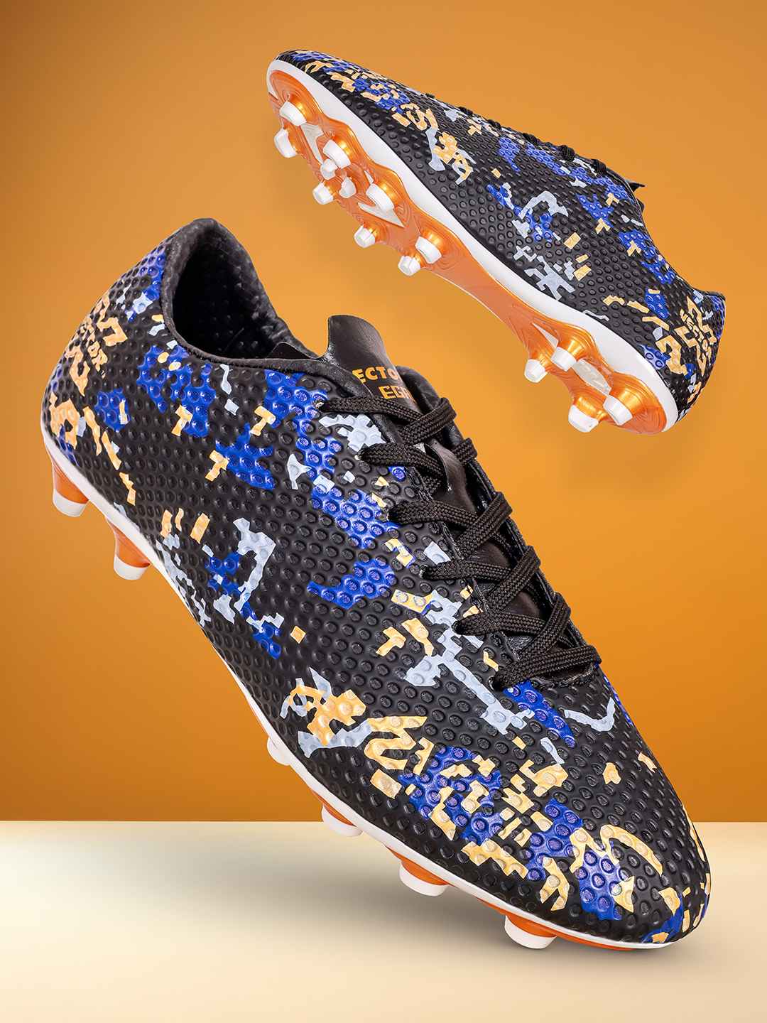 Vector X legacy 3D Texture Imported TPU Fusing Upper with Electroplating Sole Football Shoes