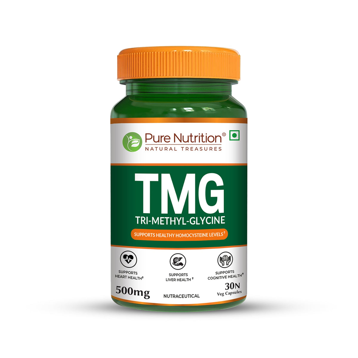 TMG 500mg Trimethylglycine | Methylation, Homocysteine & Liver Support - Nutrition by Pure Nutrition