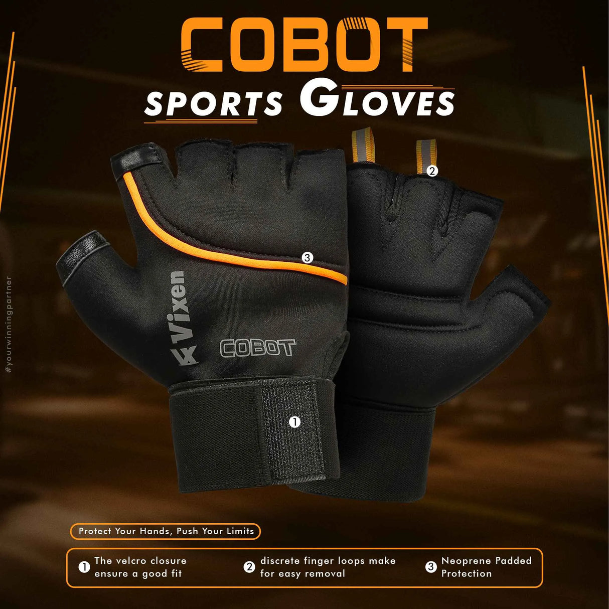 VIXEN SPORTS GLOVES COBOT