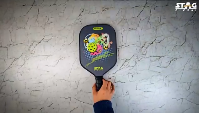 STAG GLOBAL Blade X Fiber Glass Pickleball Bat 12 mm– Lightweight, Non-Slip Grip & Protective Case