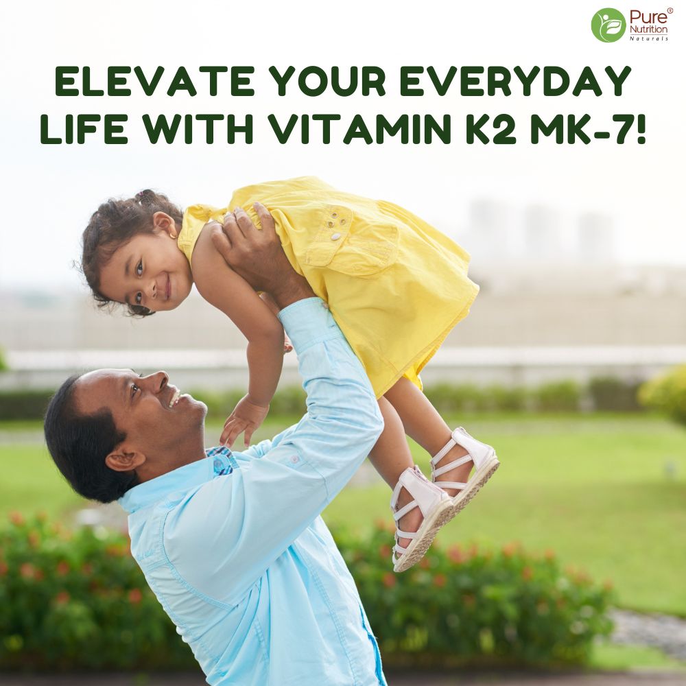 Vitamin K2 MK-7 with Vitamin D3 Bone & Heart Health | 60 Veg Tablets