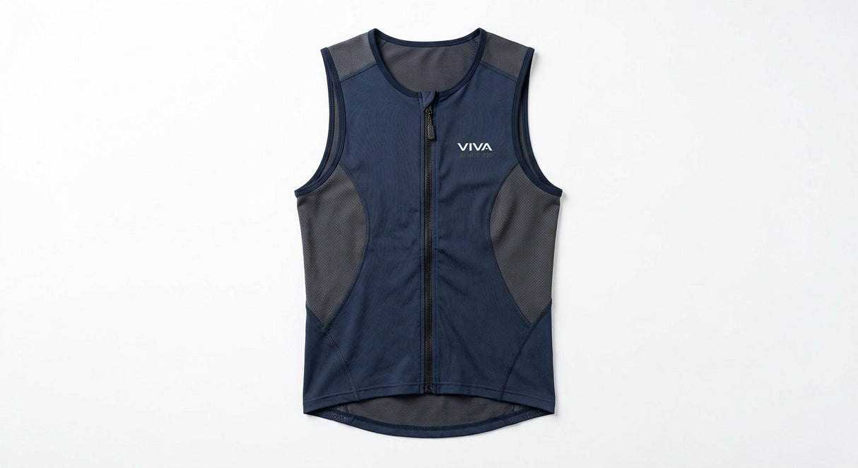 VIVA Swimming ARMOR-020 UNISEX COMPRESSION SLEEVELESS SUN TOP - studio shot