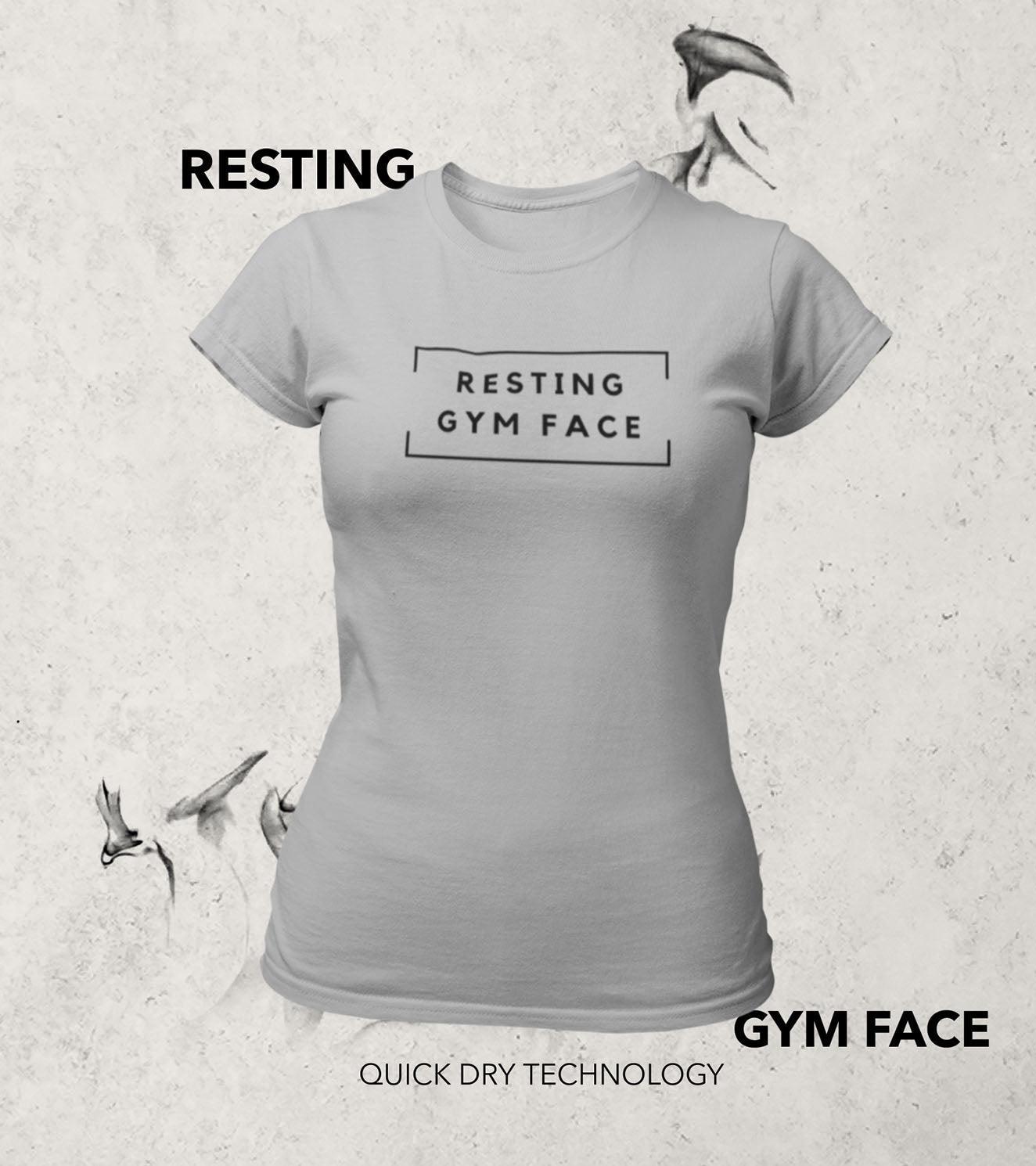 Women's RESTING GYM FACE T-Shirt