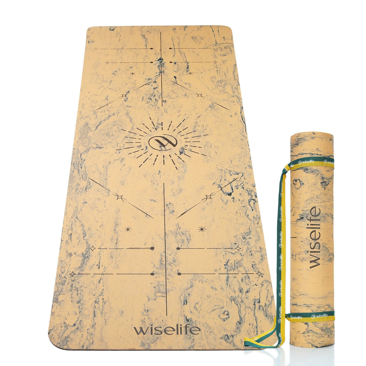 Dual Layer Alignment TPE Yoga Mat- 6mm