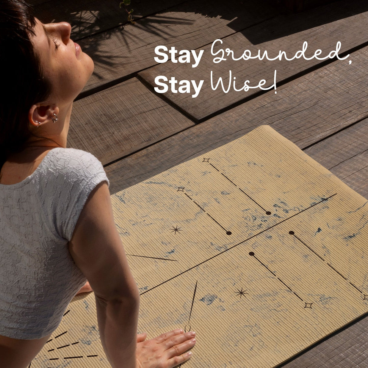 Dual Layer Alignment TPE Yoga Mat- 6mm