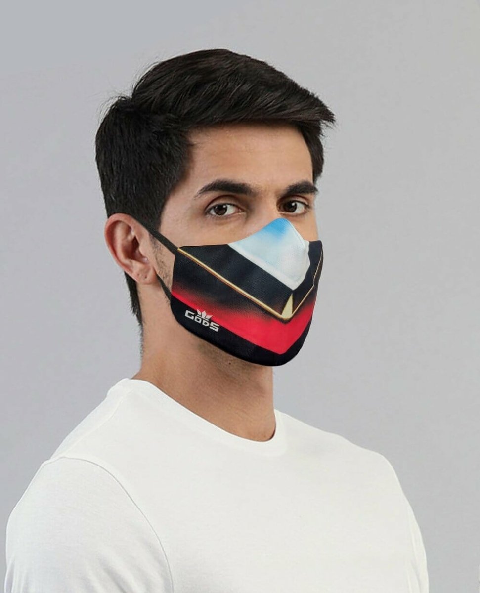 Xator Combat Face Protector Mask - Black Multi Color