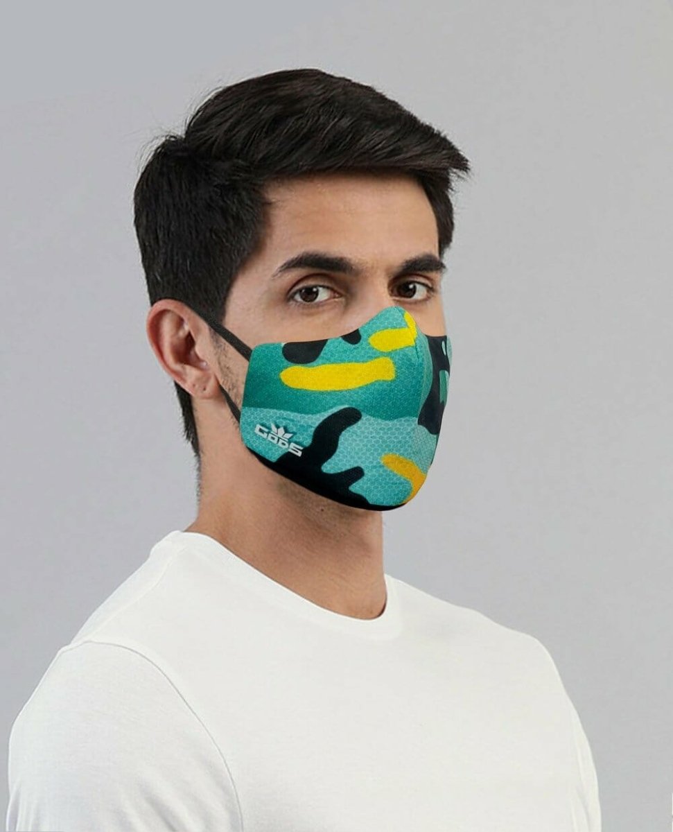 Xator Combat Face Protector Mask - Green Camo