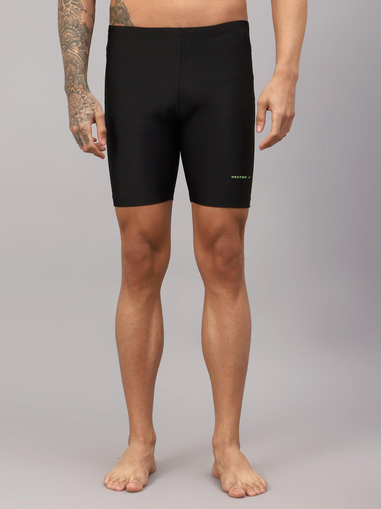 Vector X DIVER-004 Men Printed Swimming Compression Jammer Shorts