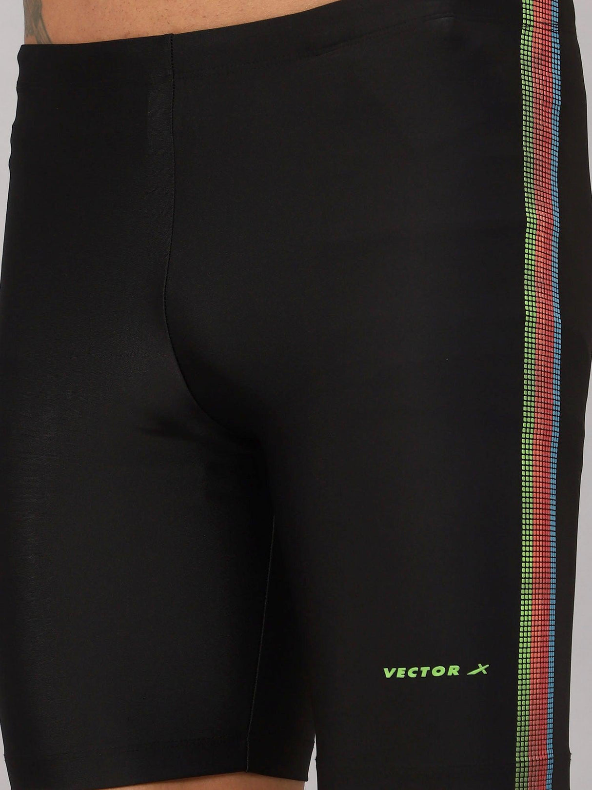 Vector X DIVER-004 Men Printed Swimming Compression Jammer Shorts