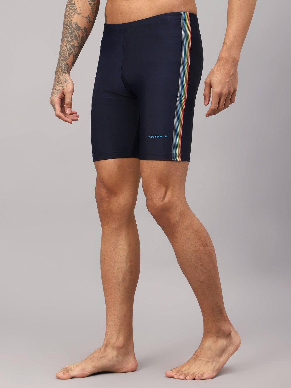 Vector X DIVER-004 Men Printed Swimming Compression Jammer Shorts