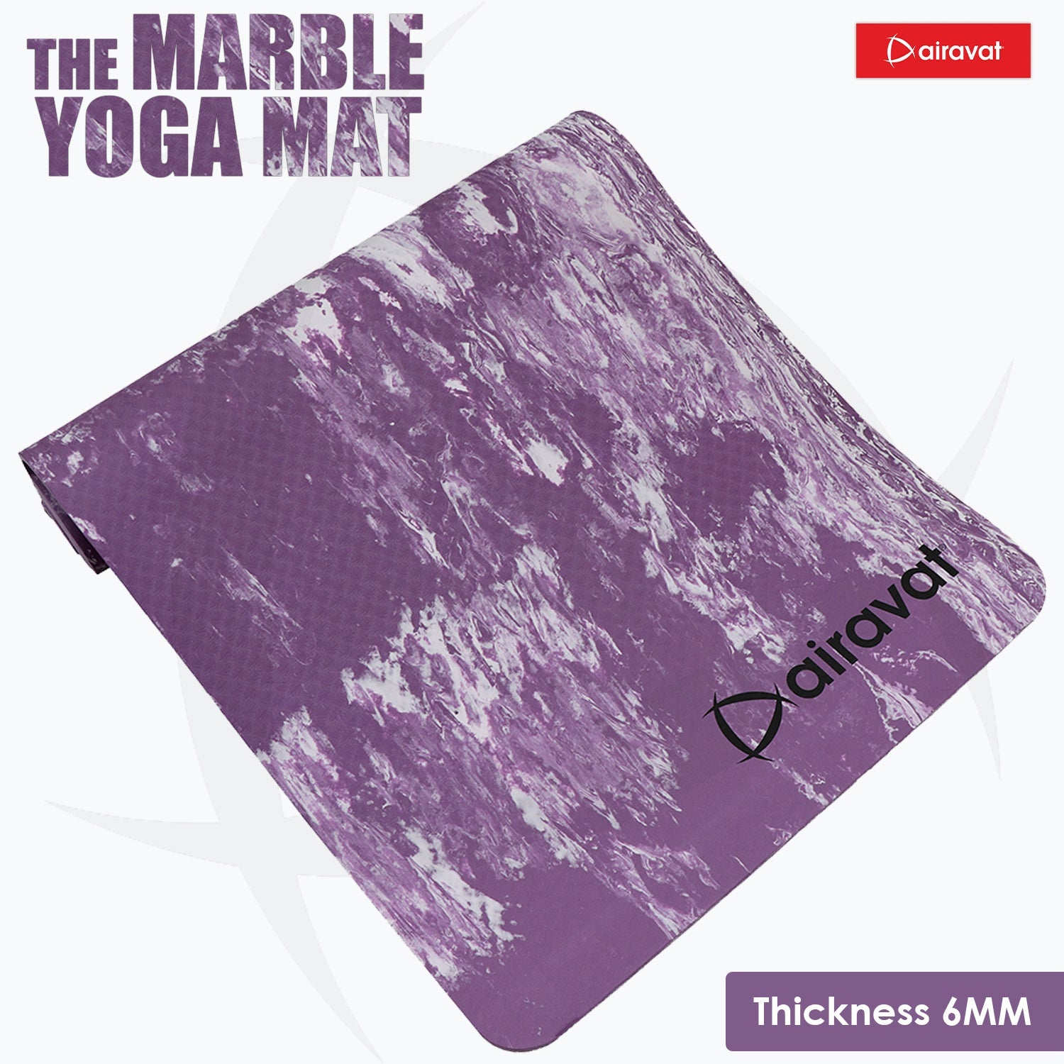MARBLE 6MM YOGA MAT (PER) WITH BAG