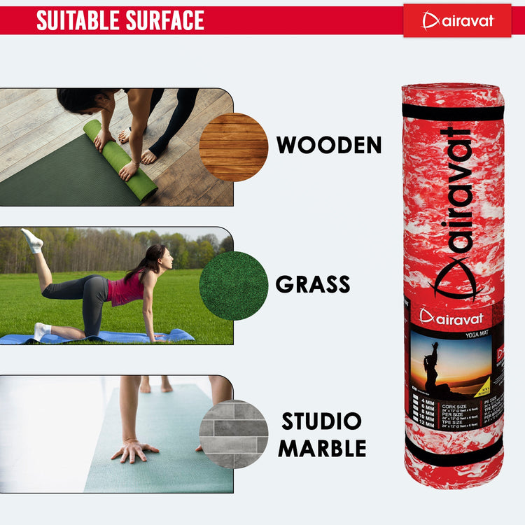 MARBLE 6MM YOGA MAT (PER) WITH BAG