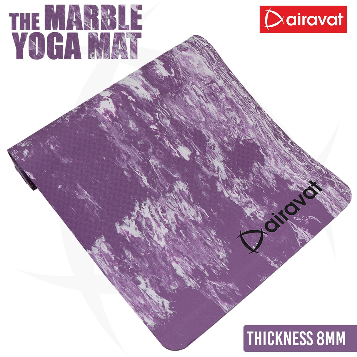 MARBLE 8MM YOGA MAT (PER BROAD)