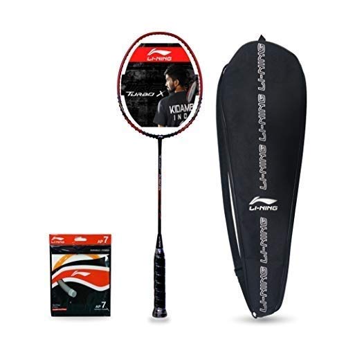 Li-Ning Turbo X-50-G4 Carbon-Graphite Badminton Racquet with Free String and Cover | KIBI Sports Li-Ning