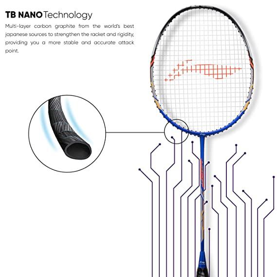 Li-Ning Turbo 99 Carbon Fibre Racket with Free Full Cover (84 Grams. 30 lbs. ) | KIBI Sports - KIBI SPORTS