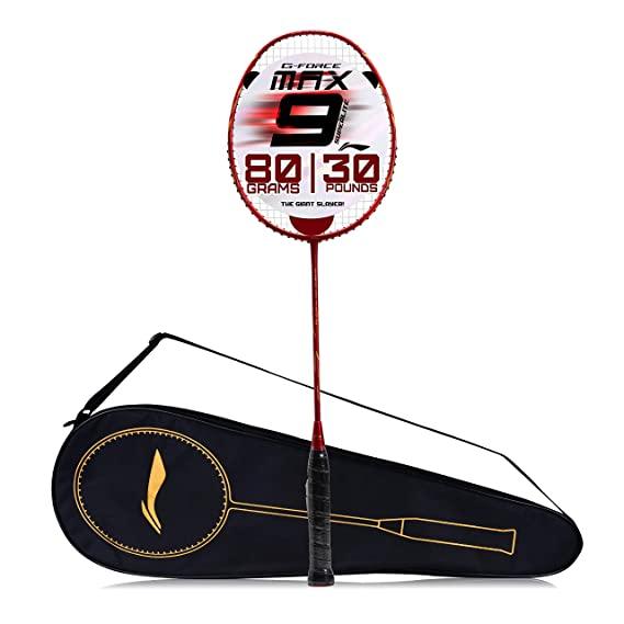 Li-Ning G-Force Superlite Max 9 Carbon Fibre Badminton Racket with Free Full Cover(80 Grams. 30 Lbs) | KIBI Sports - KIBI SPORTS