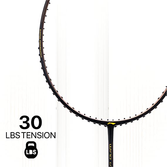 Li-Ning Wind Lite Stealth Carbon Fibre Strung Badminton Racket with Free Full Cover (Powered By Windstorm) | KIBI Sports Li-Ning