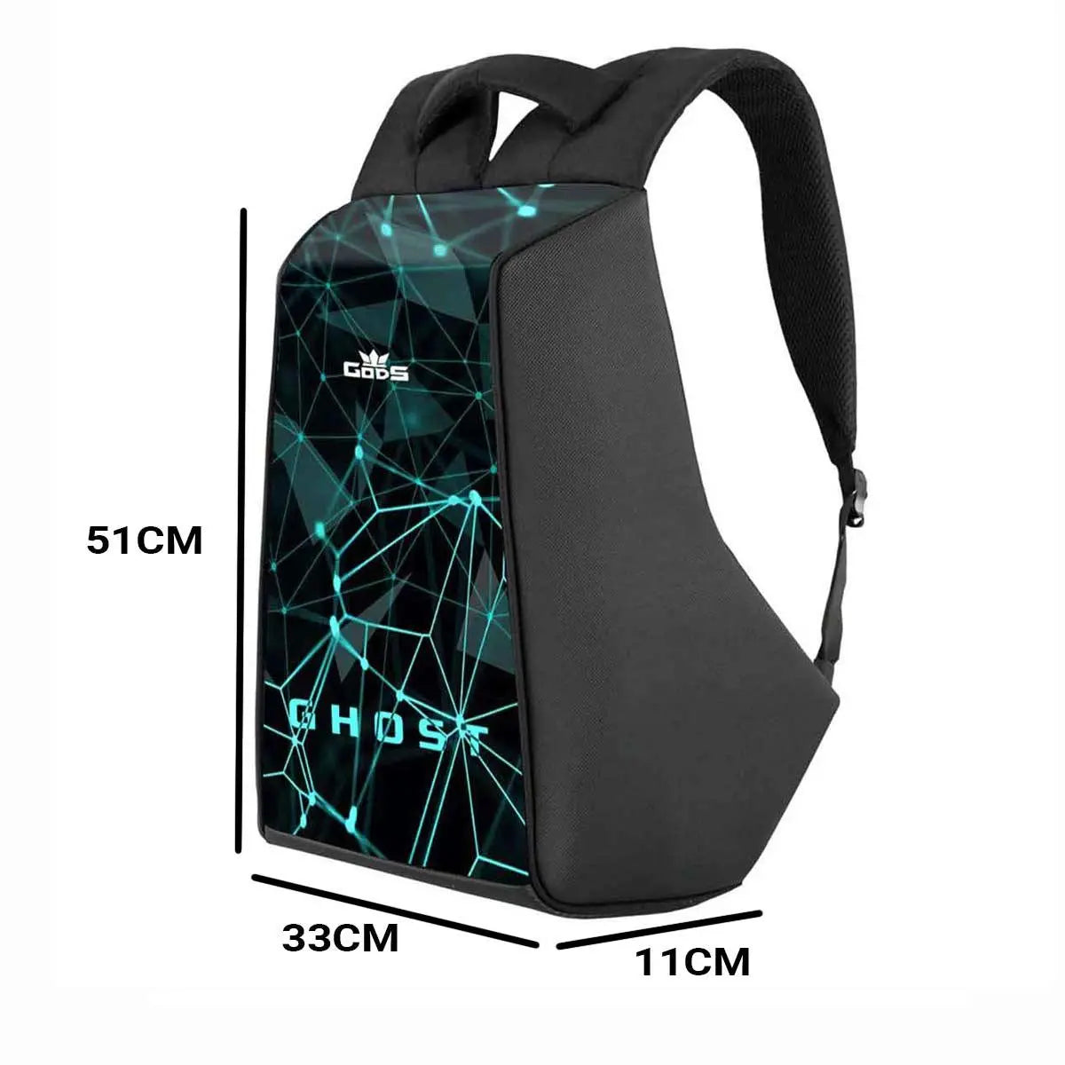 Ghost Glass – 25 litres, 15.6 Inch Anti-Theft Laptop Backpack - KIBI SPORTS