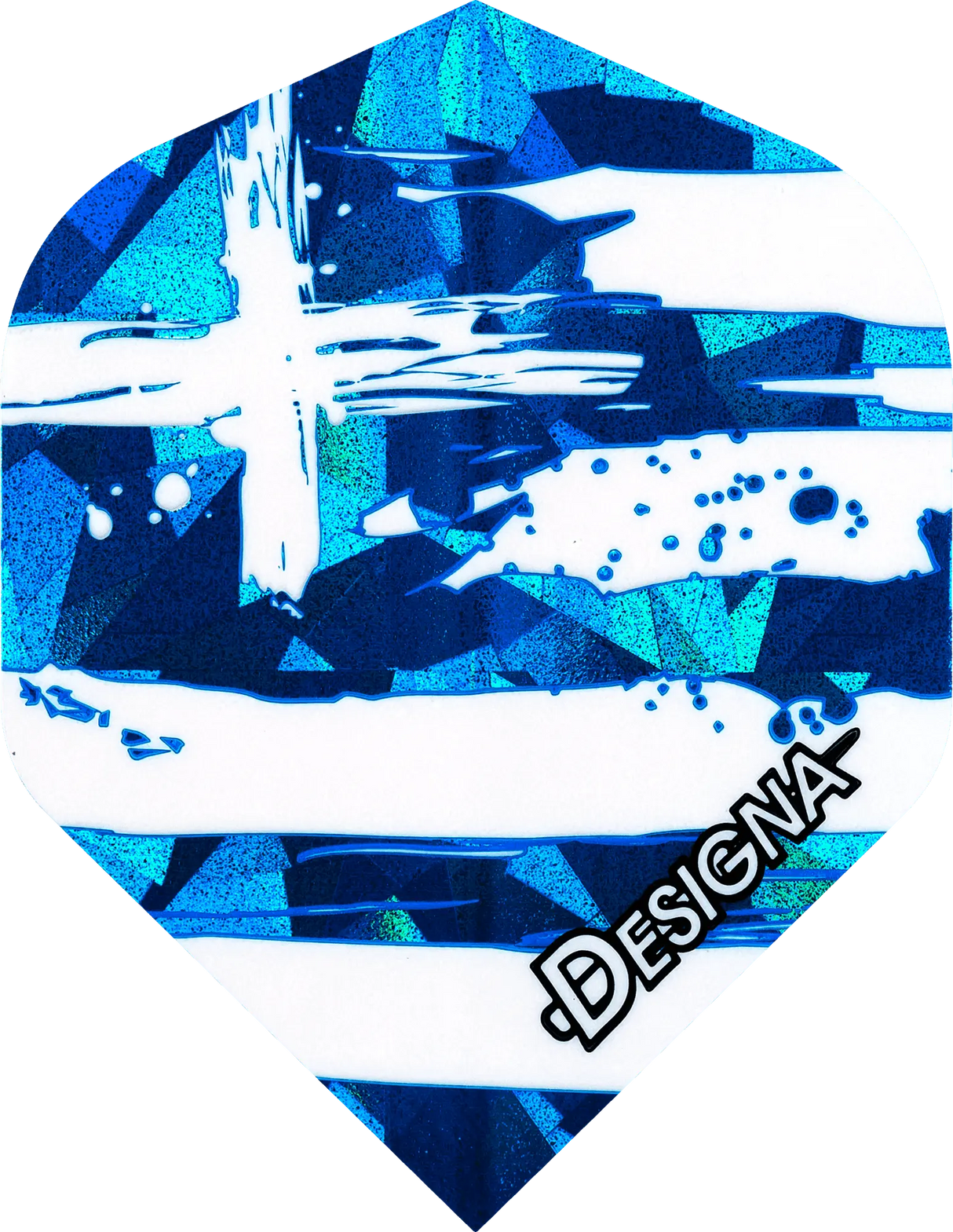 DESIGNA Patriot Dart Flights – 100 Micron – Strong – Hologram – Std - KIBI SPORTS