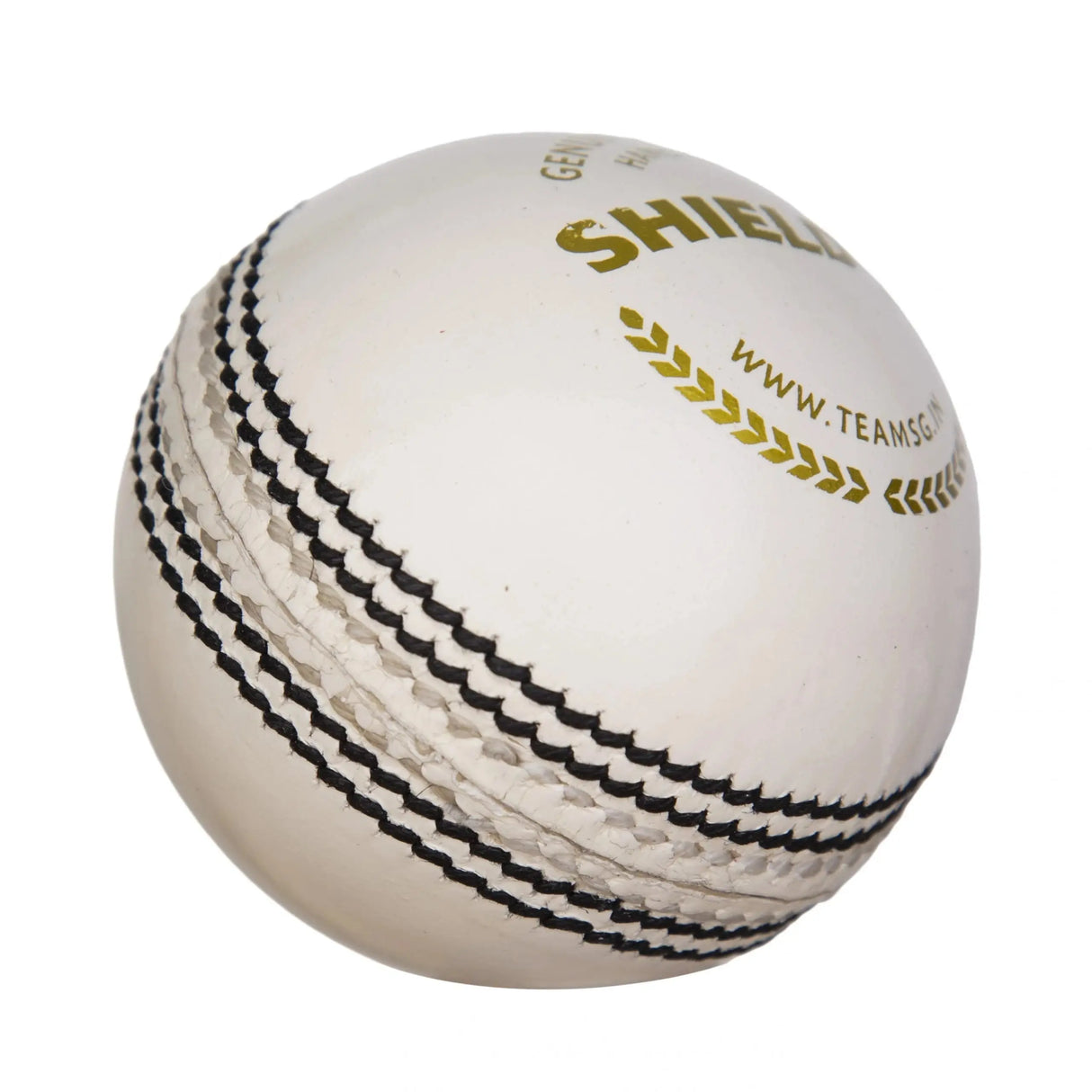 SG Shield 20 White high quality two piece Leather cricket ball made from high quality alum tanned leather SG