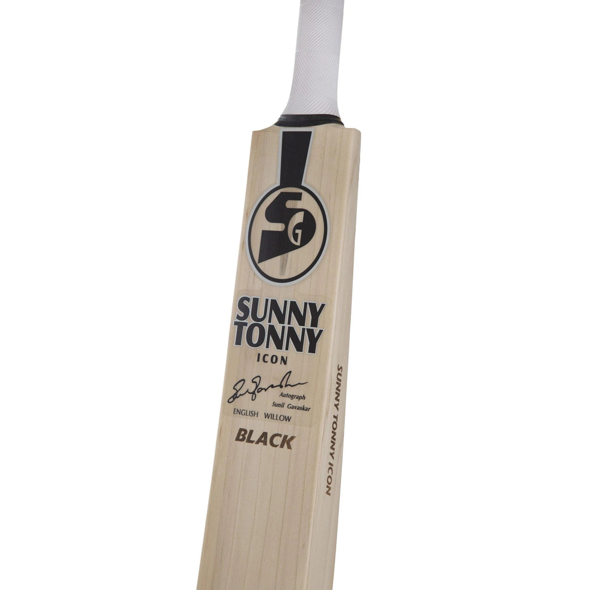 SG Sunny Tonny Icon Black – Grade 3 world’s finest English willow hard presse & traditionally shaped Cricket Bat (Leather Ball) - KIBI SPORTS