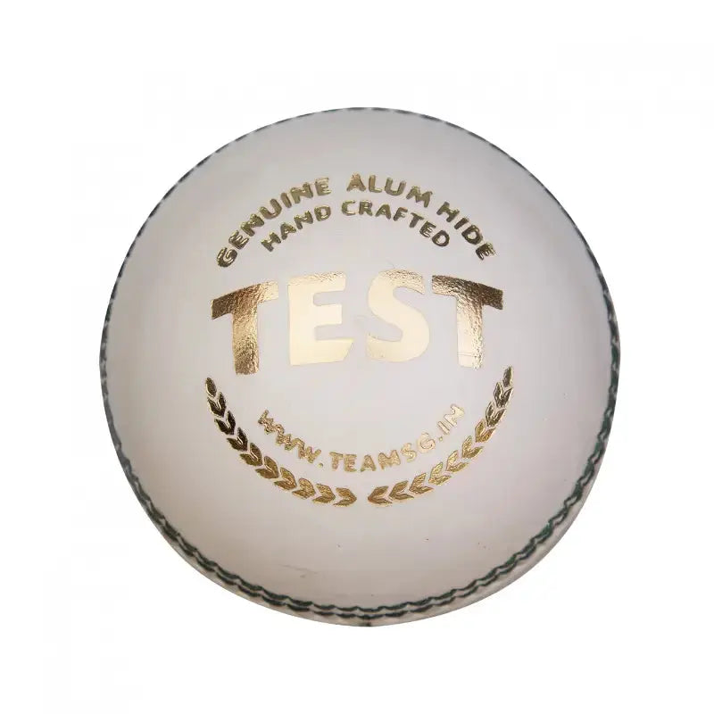 SG Test™ White Premium Quality Four- Piece Water Proof Cricket Leather Ball SG