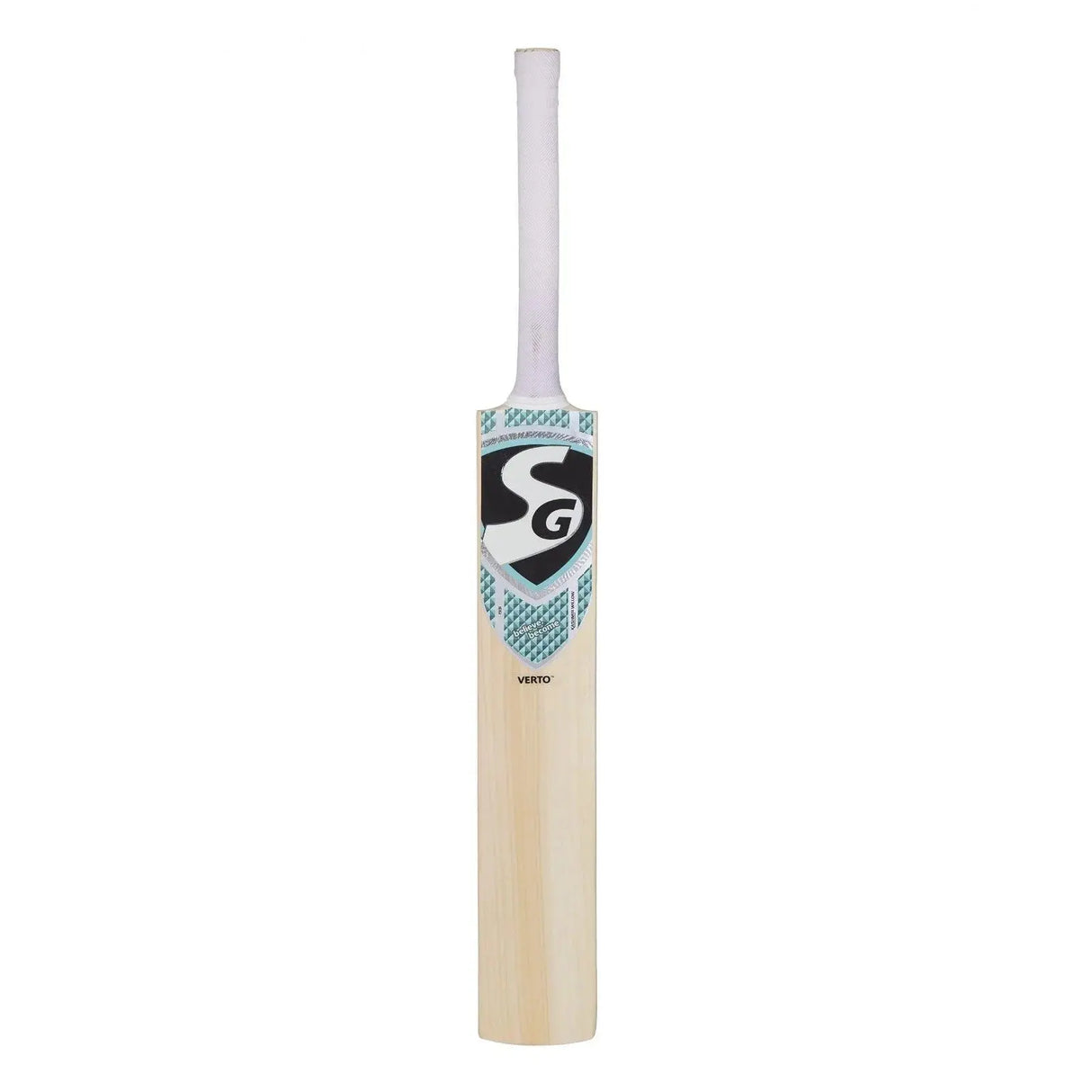 SG Verto Premium Kashmir Willow traditional shaped Cricket Bat (Leather Ball) - KIBI SPORTS