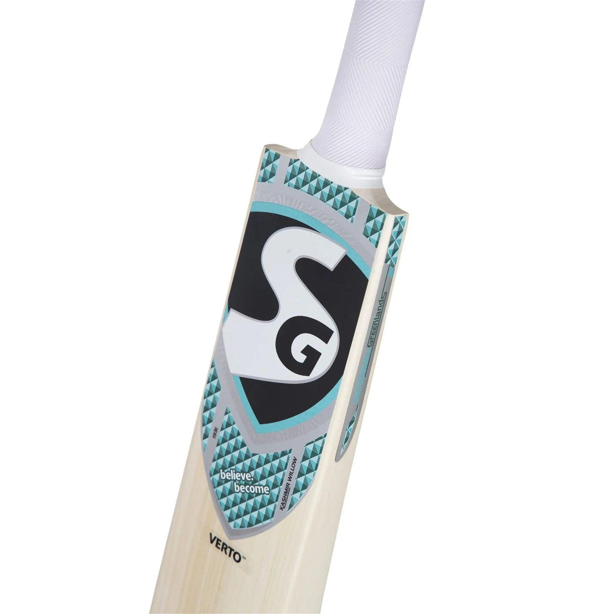 SG Verto Premium Kashmir Willow traditional shaped Cricket Bat (Leather Ball) - KIBI SPORTS