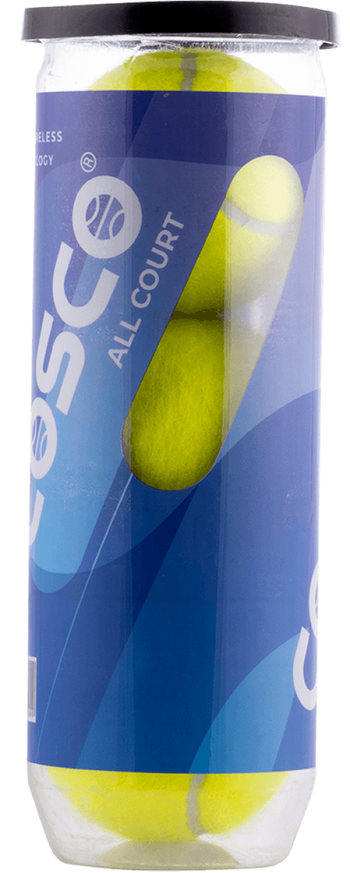 Cosco All Court Tennis Ball, Pack of 3 - Cosco Tennis Equipment